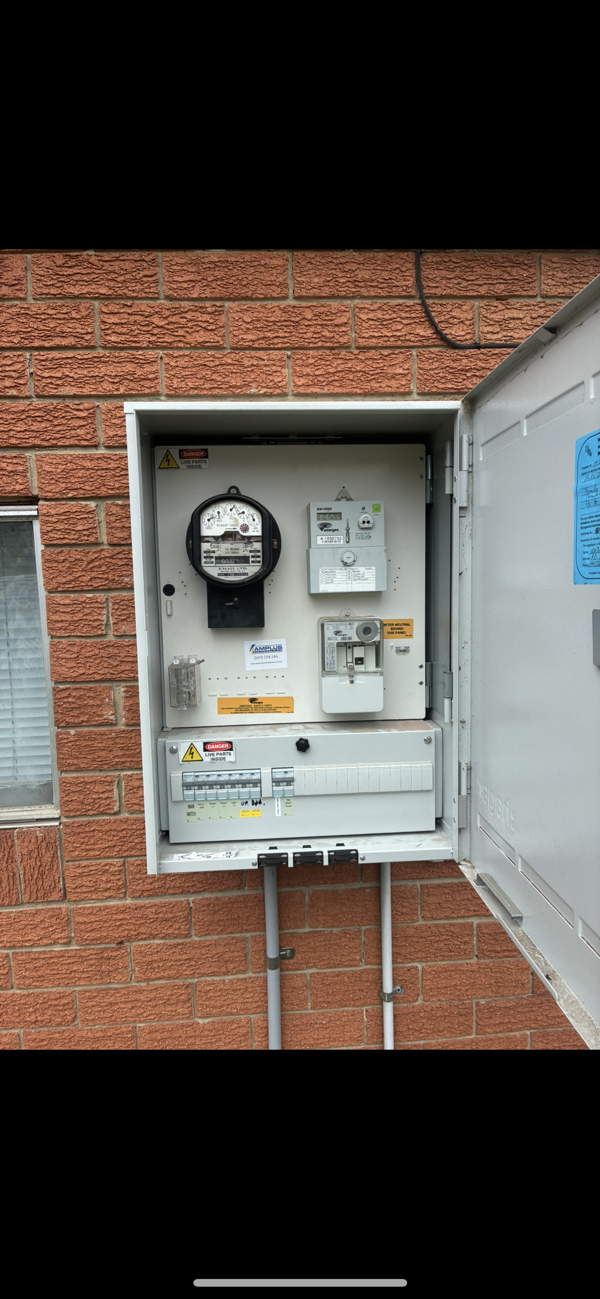 Switchboard and meter box upgrade by Amplus Electrical and Air - electrician Wynnum serving Manly and Lota