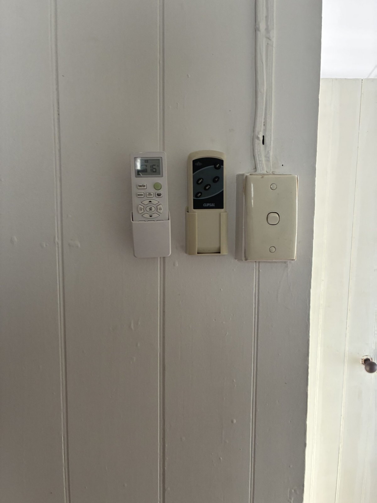 Split system wall-mounted indoor unit installed in living room — Ormiston air conditioning by licensed electrician