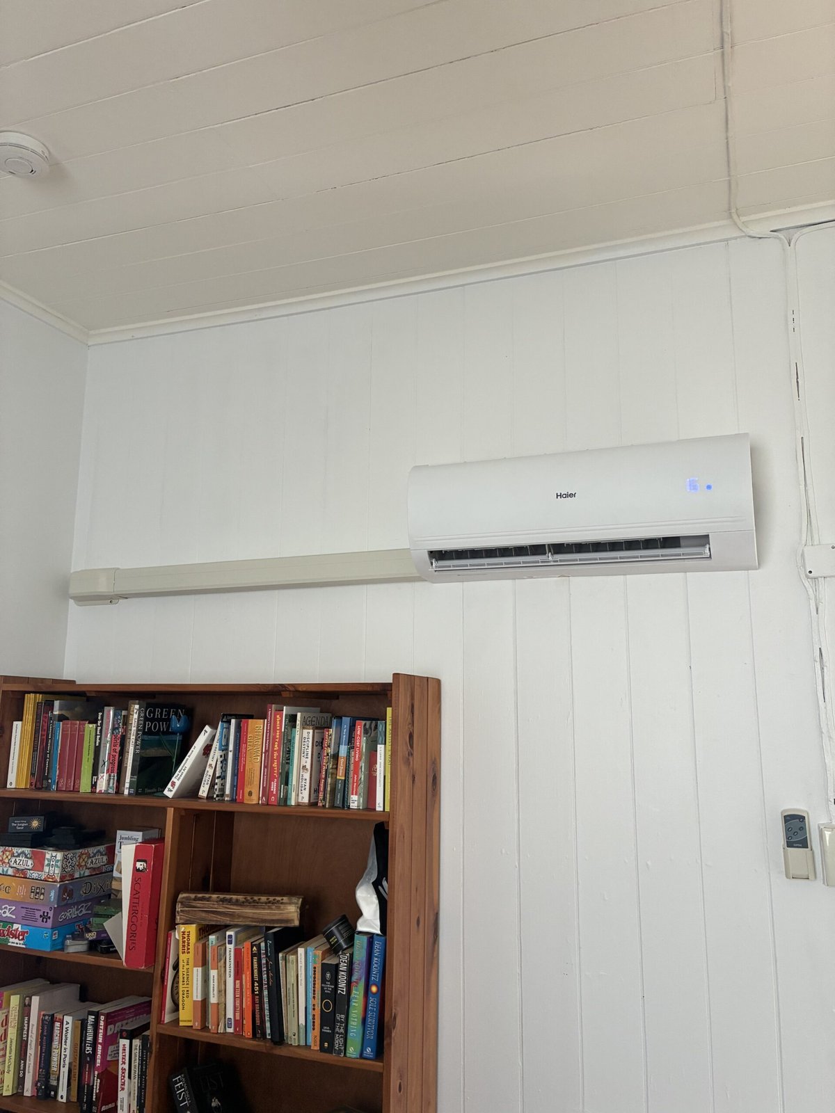 Indoor wall-mounted split system in modern home in Carindale home — ARCtick certified installation