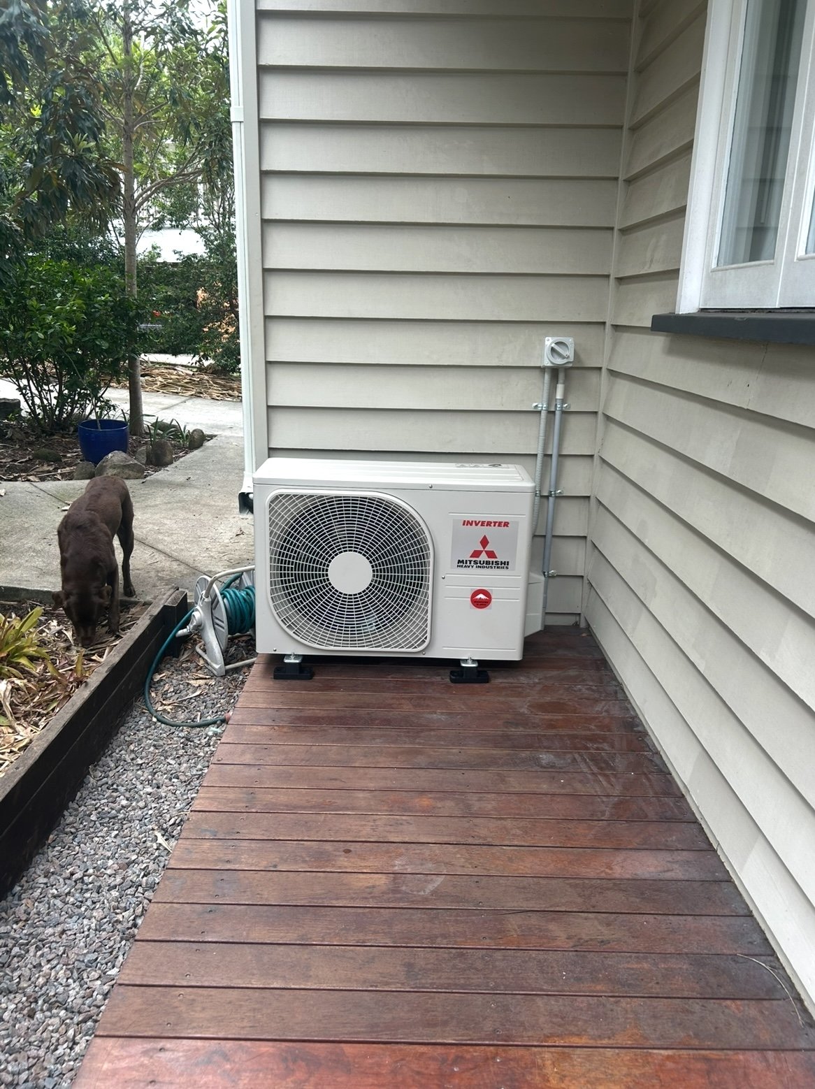 Split system indoor wall unit installed in a Carindale home by Amplus Electrical and Air — ARCtick certified installation