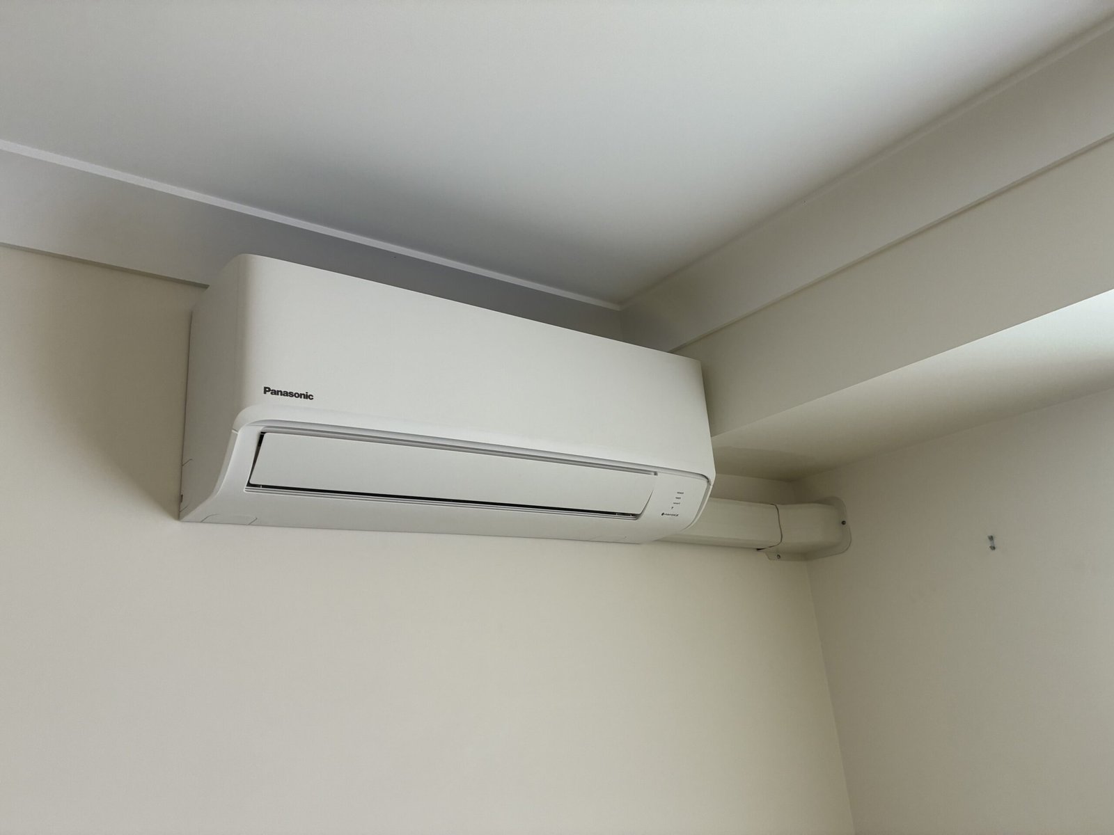 Split system installation in progress by Amplus Electrical and Air — serving Burbank homeowners