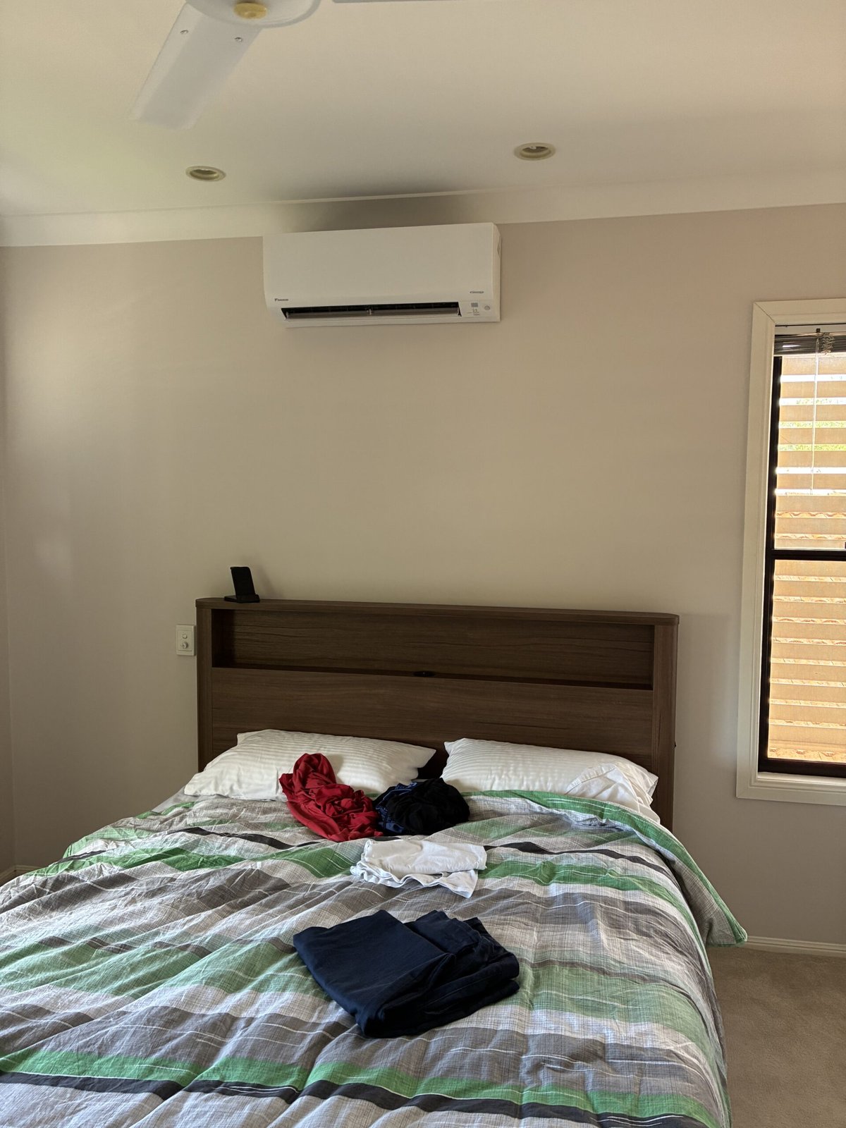 Split system indoor unit installed in Redland Bay home — Amplus Electrical and Air