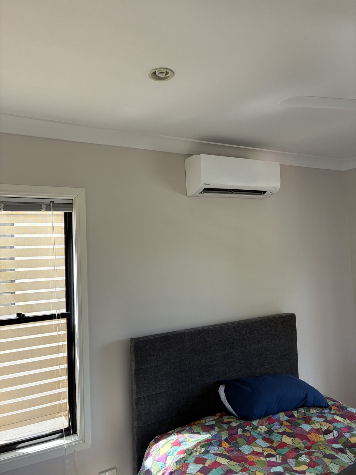 Split system outdoor unit commissioning — professional installation in Redland Bay by Amplus Electrical & Air