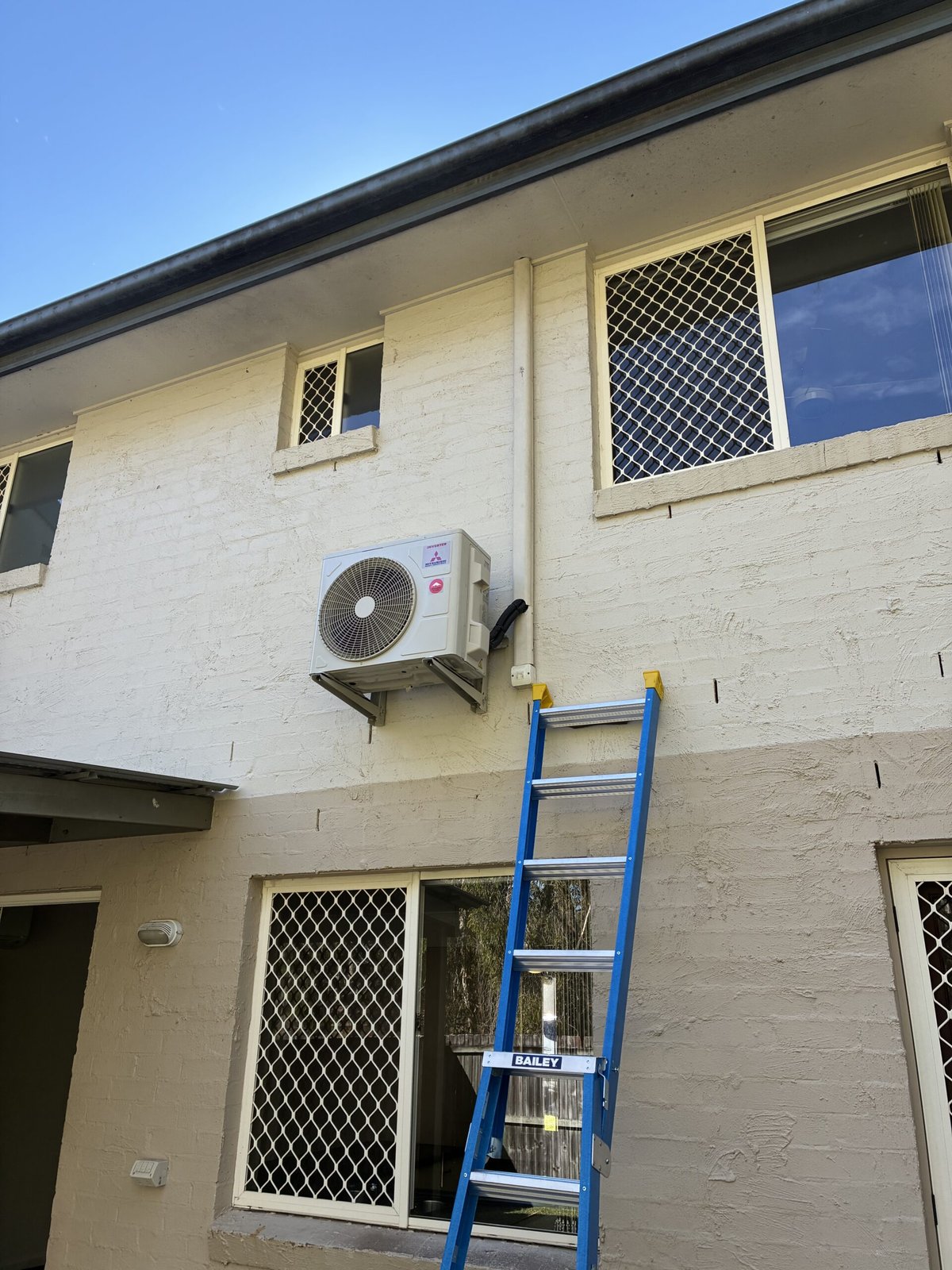 Split system indoor unit installed in Lota home — Amplus Electrical and Air