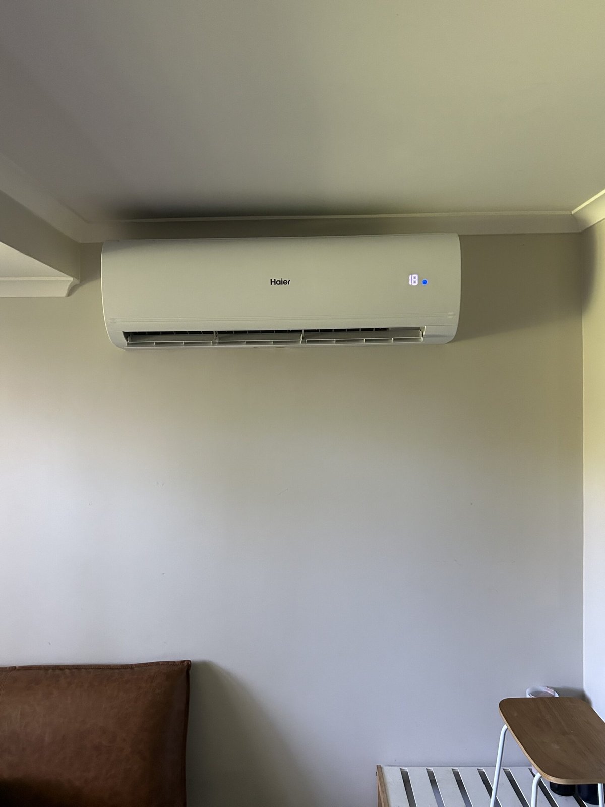 Split system indoor unit installed in Wynnum home — Amplus Electrical and Air