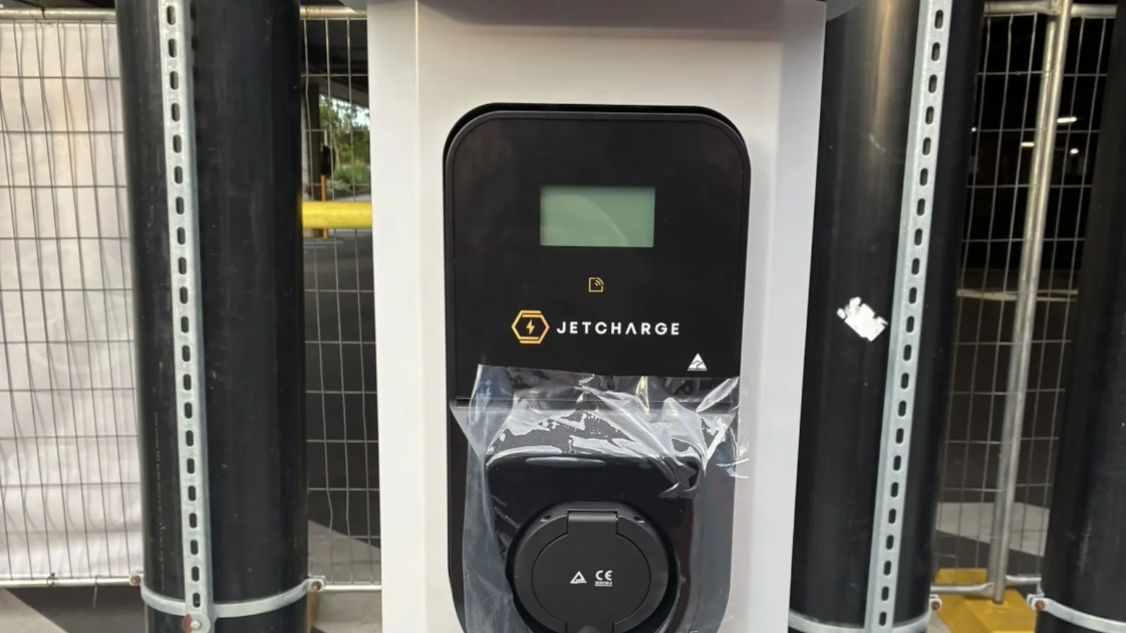 Commercial EV charger installation by Amplus Electrical & Air in Brisbane Bayside — licensed and certified