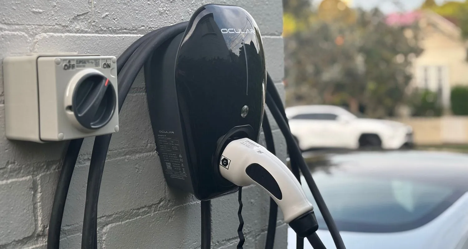 Home EV charger installation by Amplus Electrical in Ormiston