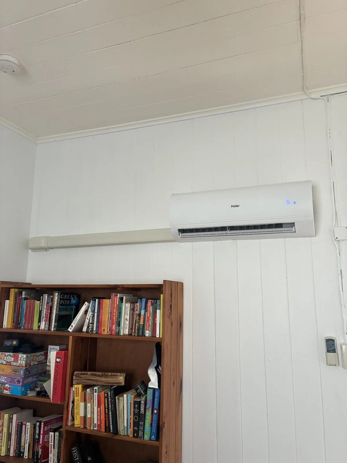 Indoor wall-mounted split system in modern home in Carindale home — ARCtick certified installation