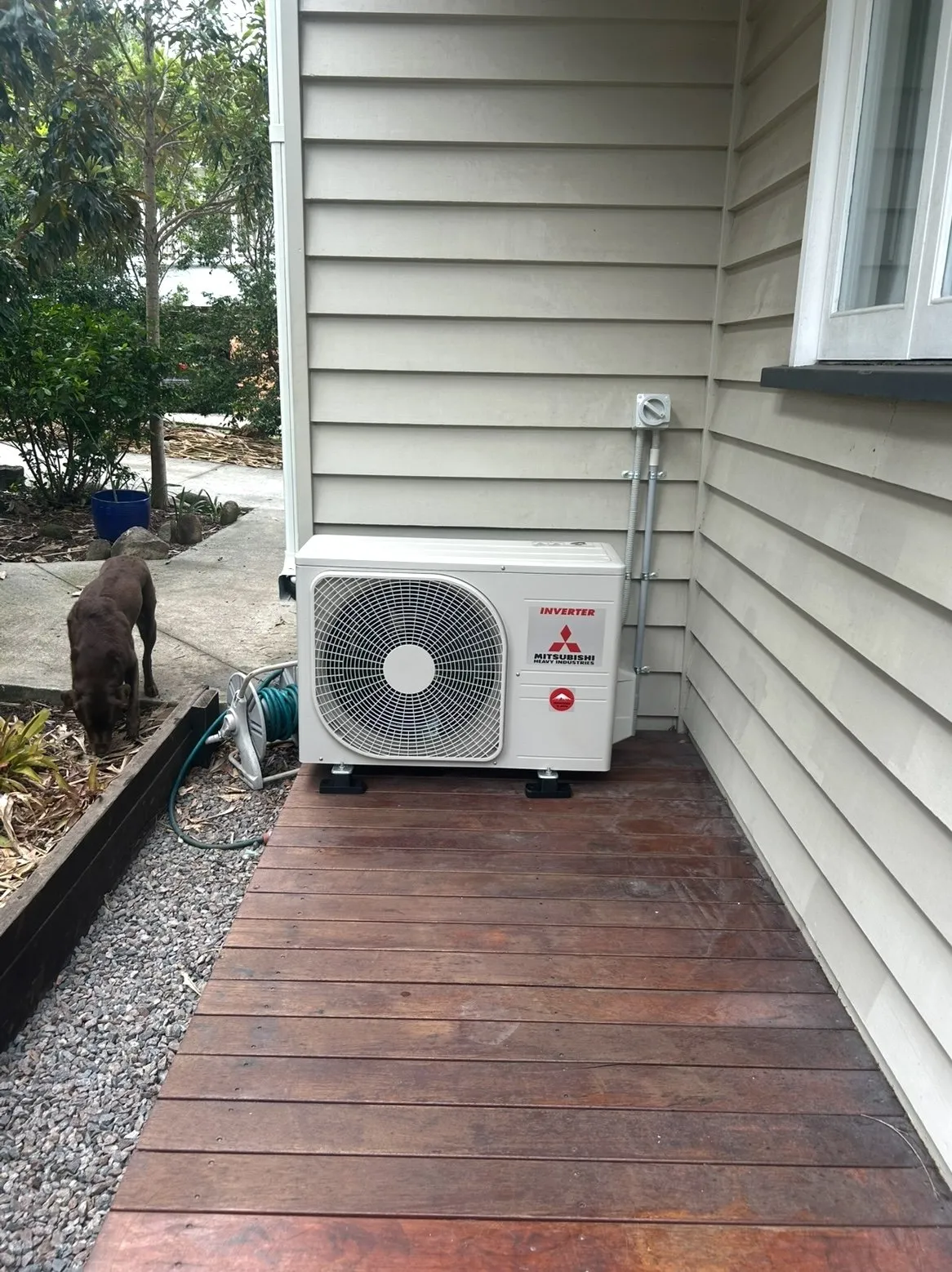 Split system indoor wall unit installed in a Carindale home by Amplus Electrical and Air — ARCtick certified installation