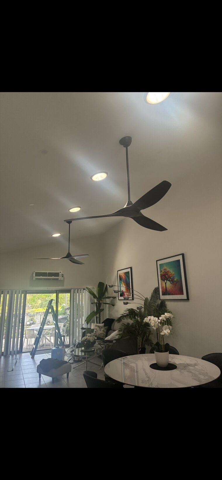 LED downlight installation by Amplus Electrical in Brisbane home